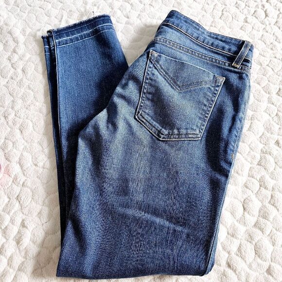 Derek Lam 10 Crosby denim Devi skinny jeans medium rise  mid rise released hems - Picture 1 of 8